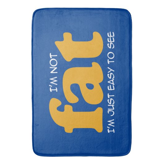 Ik ben niet dik badmat (Voorkant Verticaal)