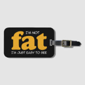 Ik ben niet dik bagagelabel (Voorkant (horizontaal))