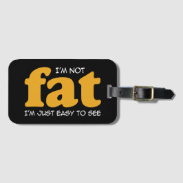 Ik ben niet dik bagagelabel