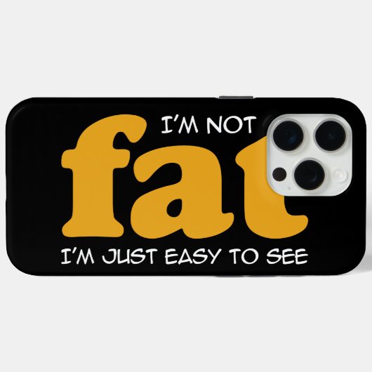 Ik ben niet dik Case-Mate iPhone case (Achterkant (horizontaal))