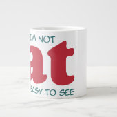 Ik ben niet dik grote koffiekop (Voorkant)