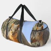 Ik ben niet dik. Het is winterbont! Plunjezak (Rechterhoek)