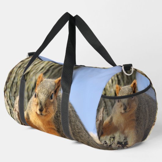 Ik ben niet dik. Het is winterbont! Plunjezak (Rechterhoek)