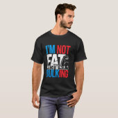 Ik ben niet dik, ik ben gewoon bulkend Grappige va T-shirt (Voorkant volledig)