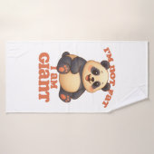 Ik ben niet dik, ik ben gigantisch badhanddoek (Badhanddoek)