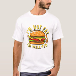 Ik ben niet dik, ik ben goed doorvoed t-shirt