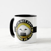 Ik ben niet dik. Ik ben vol van geluk! Mok (Voorkant links)