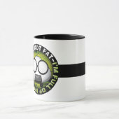 Ik ben niet dik. Ik ben vol van kennis! Mok (Midden)