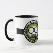 Ik ben niet dik. Ik ben vol van kennis! Mok (Links)