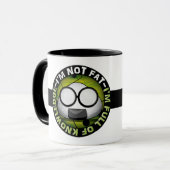 Ik ben niet dik. Ik ben vol van kennis! Mok (Voorkant links)