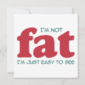 Ik ben niet dik kaart (Voorkant)