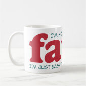 Ik ben niet dik koffiemok (Links)