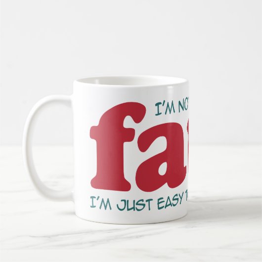 Ik ben niet dik koffiemok (Links)