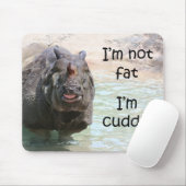 Ik ben niet dik muismat (Met muis)