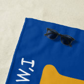 Ik ben niet dik strandlaken (In situ)