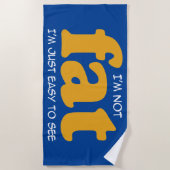 Ik ben niet dik strandlaken (Voorkant)