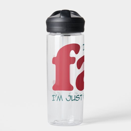 Ik ben niet dik waterfles (Voorkant)