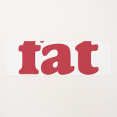 Ik ben niet dik yogamat (Achterkant (horizontaal))