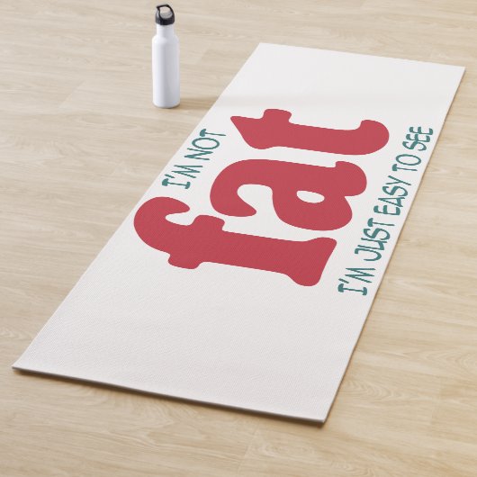 Ik ben niet dik yogamat (In situ)