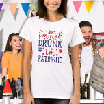 Ik ben niet Drink dat ik patriottische wijn Lover  T-shirt<br><div class="desc">Ik ben niet Drink dat ik patriottisch ben. 🍺 in hoesje vraagt iedereen, niet alleen je shirt shows! 😂 deze grappige patriottische hemden zijn perfect voor je militaire familie reünie of voor de vierde juli van de viering. 🇺 🇸 Zie ons collectie voor de onderlinge afstemming van de militaire gezinshereniging,...</div>