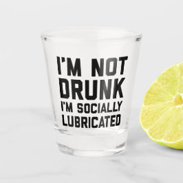 Ik ben niet Drink grappige citaat Shot Glas
