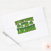 Ik ben niet drink Ik ben Ierse Sticker (Envelop)