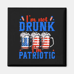 Ik ben niet Drink Ik ben Patriotic Funny American Magneet