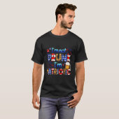 Ik ben niet Drink Ik ben Patriottisch 4th of July  T-shirt (Voorkant volledig)
