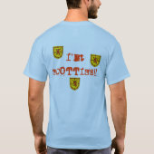 Ik ben niet DRINK - ik ben Schots! T-shirt (Achterkant)