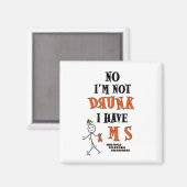 Ik ben niet DRINK...MS Magneet (Voorkant / Achterkant)