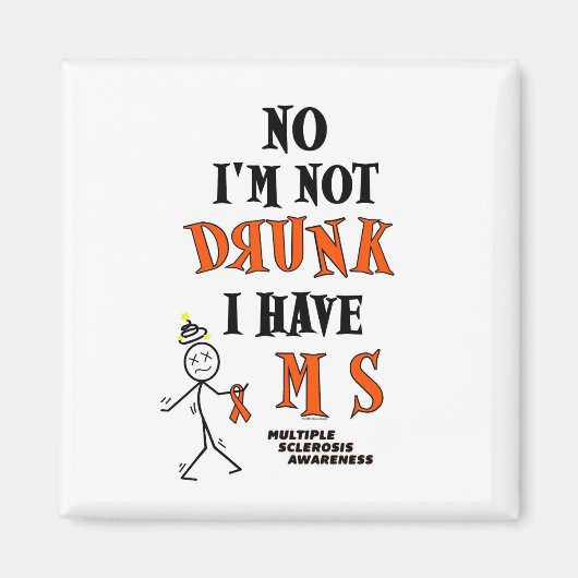 Ik ben niet DRINK...MS Magneet (Voorkant)