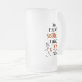 Ik ben niet DRINK...MS Matglas Bierpul (Voorkant rechts)