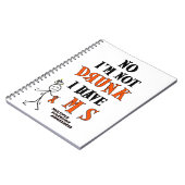 Ik ben niet DRINK...MS Notitieboek (Linkerzijde)