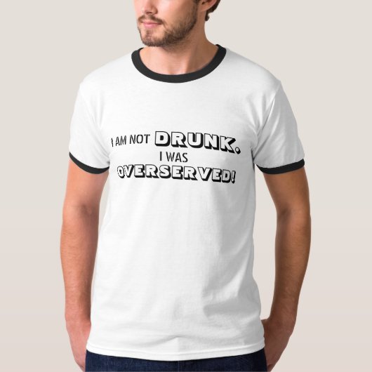 IK BEN NIET DRINK. T-SHIRT (Voorkant)