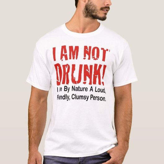 Ik ben niet Drink! T-shirt (Voorkant)