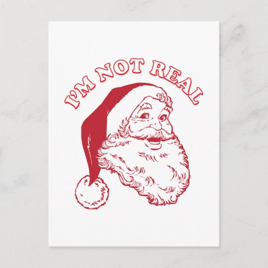 Ik ben niet echt briefkaart (Voorkant)