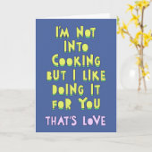 Ik ben niet echt een kok, maar ik doe het graag vo kaart (Gele Bloem)