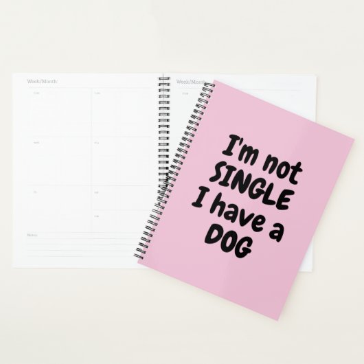 Ik ben niet eenzaam. Ik heb een hond. Planner (Display)
