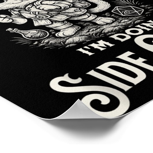 Ik ben niet erg vervelend dat ik zijdelings Quests Poster (Hoek)