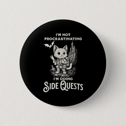 Ik ben niet erg vervelend dat ik zijdelings Quests Ronde Button 5,7 Cm (Voorkant)