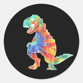 IK BEN NIET EXTINCT Dinosaur Logo Stickers