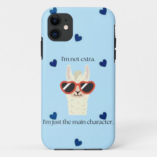 Ik ben niet extra, ik ben gewoon het hoofdpersonag Case-Mate iPhone case (Achterkant)