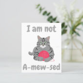 Ik ben niet geamegeerd. Funny cat chonk t-shirt (Staand voorkant)