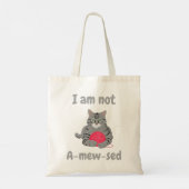 Ik ben niet geamegeerd. Funny cat chonk t-shirt Tote Bag (Achterkant)