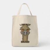 Ik ben niet geamuseerd... tote bag (Achterkant)