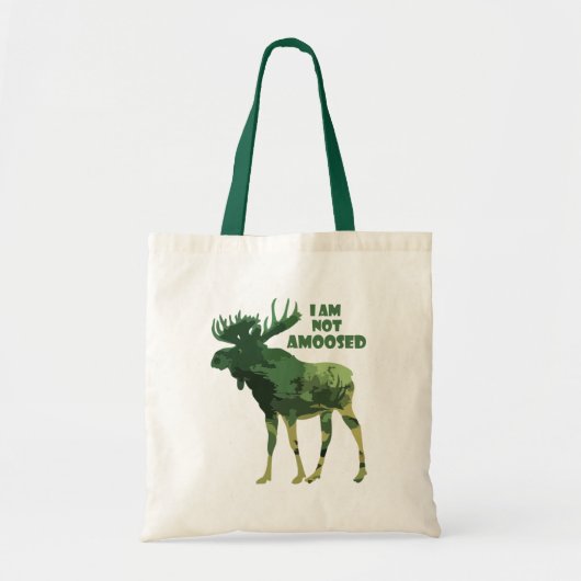 Ik ben niet geamuseerd voor Moose Quote Tote Bag (Voorkant)
