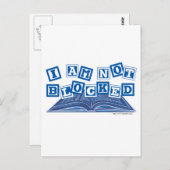 Ik ben niet geblokkeerd briefkaart (Voorkant / Achterkant)