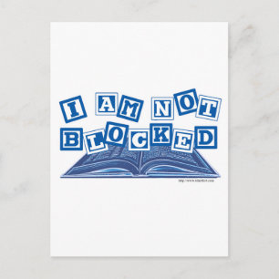 Ik ben niet geblokkeerd briefkaart
