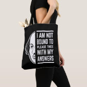 Ik ben niet gebonden aan het citaat van Shakespear Tote Bag (Dichtbij)