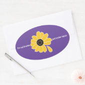 Ik ben niet gebroken. Net onder reparatie Ovale Sticker (Envelop)